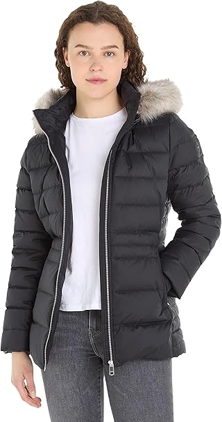 Tommy Hilfiger Piumino Donna Down Jacket With Fur Invernale